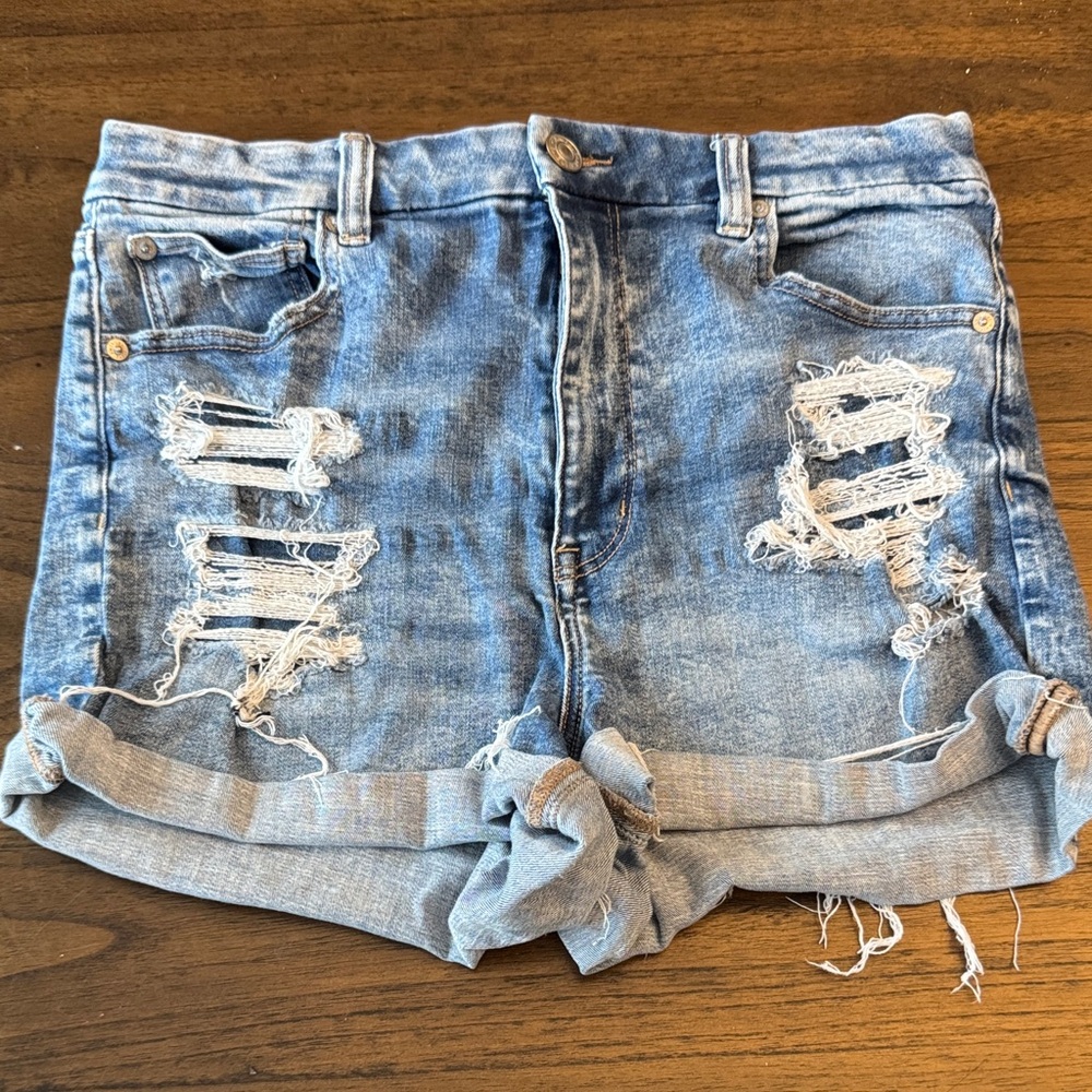 American Eagle Outfitters Next Level Curvy Hi-Rise Shortie Shorts